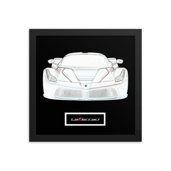 Nero LaFerrari Framed Print