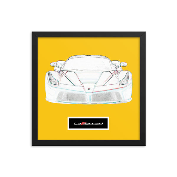 Giallo Modena LaFerrari Framed Print