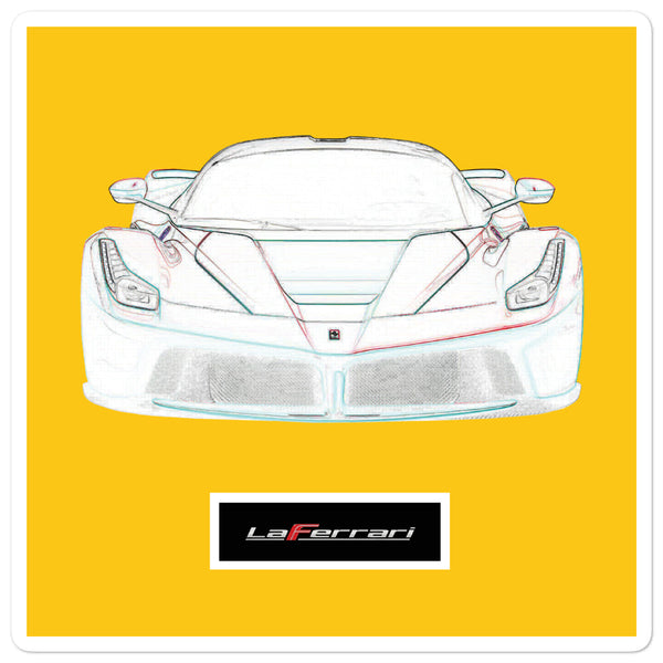 Giallo Modena LaFerrari Sticker