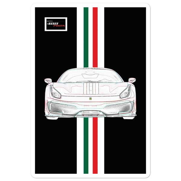 Ferrari 488 Pista Tailor Made Sticker