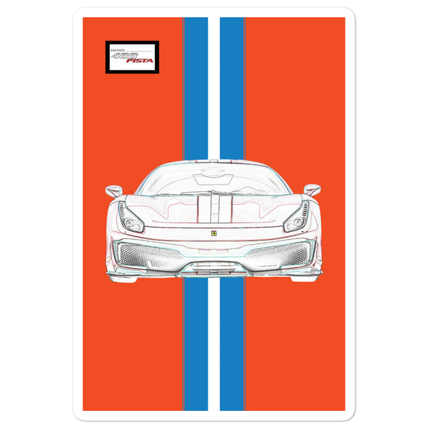 Tailor Made Rosso Dino Ferrari 488 Pista Sticker