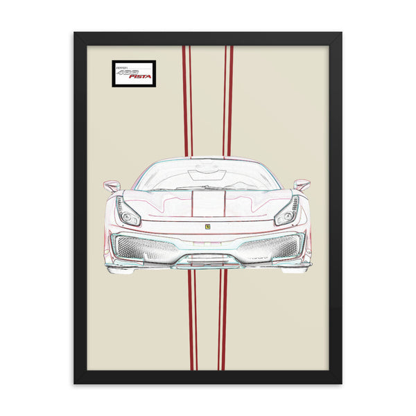 Tailor Made Ferrari 488 Pista Framed Print