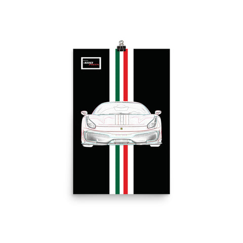 Ferrari 488 Pista Tailor Made Poster