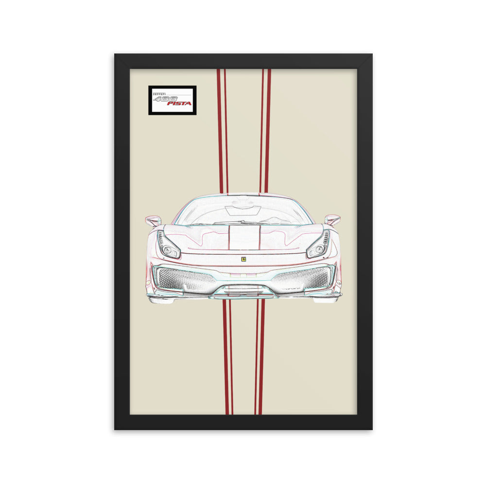 Tailor Made Ferrari 488 Pista Framed Print