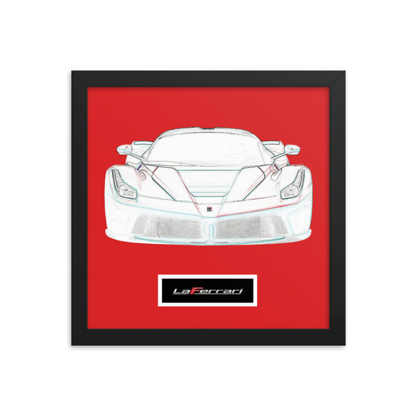 Rosso Corsa LaFerrari Framed Print