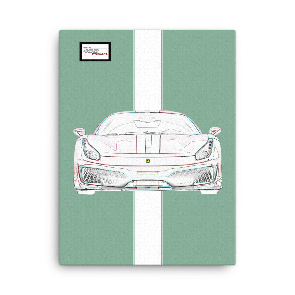 Tailor Made Ferrari 488 Pista Canvas