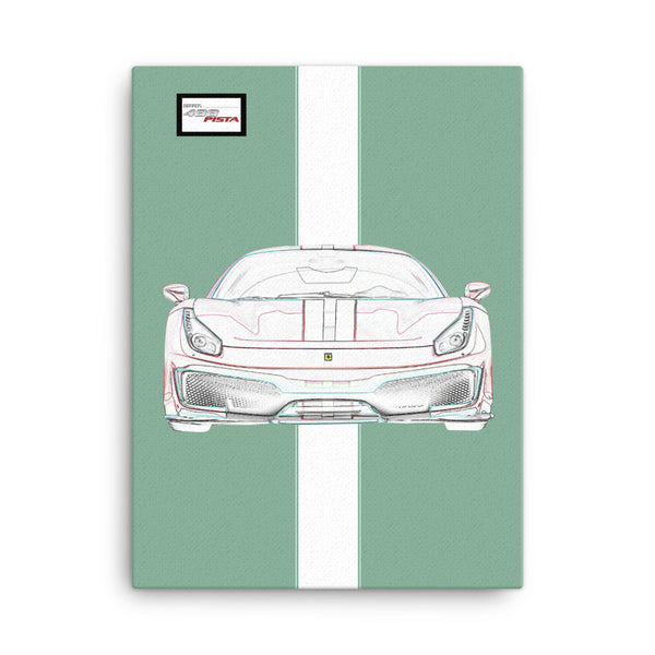 Tailor Made Ferrari 488 Pista Canvas