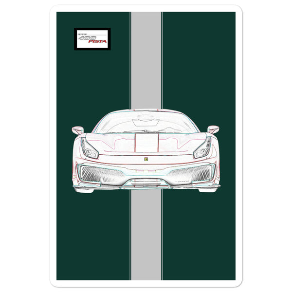 Tailor Made Verde Scuro Ferrari 488 Pista Sticker