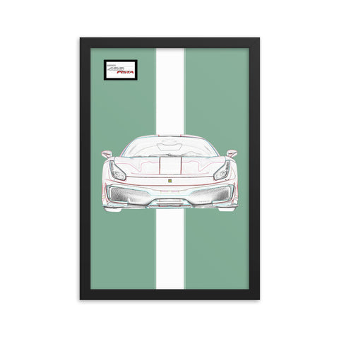 Tailor Made Ferrari 488 Pista Framed Print