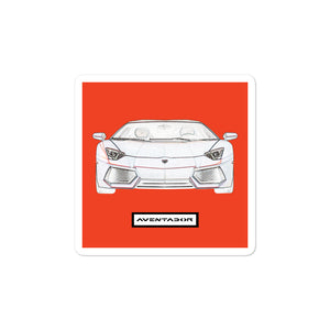 Arancio Argos Lamborghini Aventador Sticker