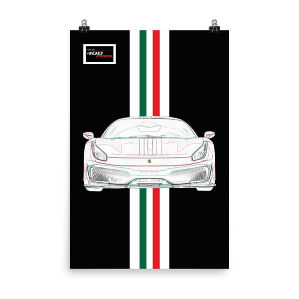 Ferrari 488 Pista Tailor Made Poster