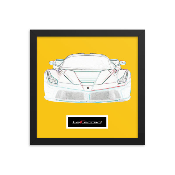 Giallo Modena LaFerrari Framed Print