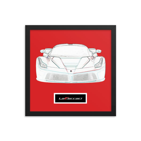 Rosso Corsa LaFerrari Framed Print