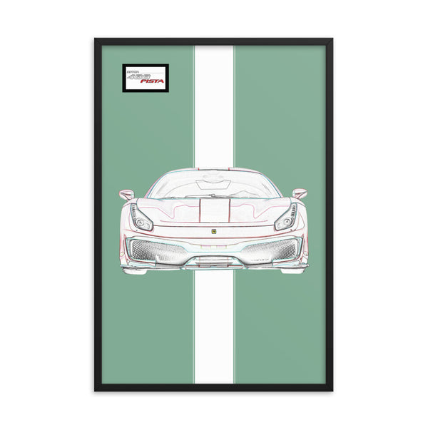 Tailor Made Ferrari 488 Pista Framed Print