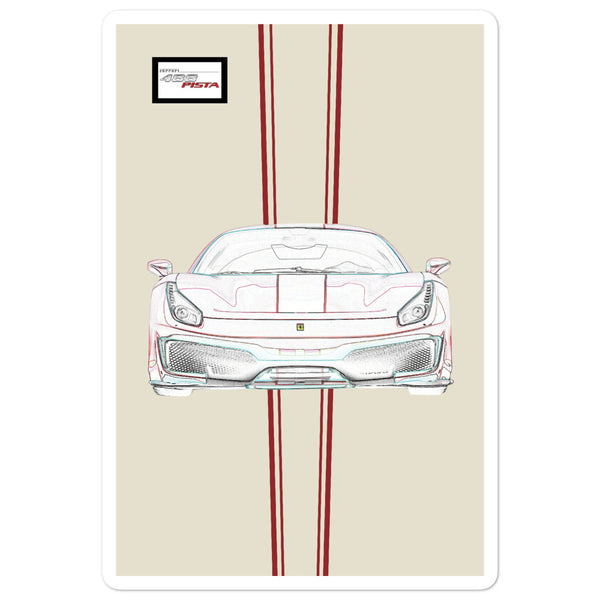 Tailor Made Ferrari 488 Pista Sticker