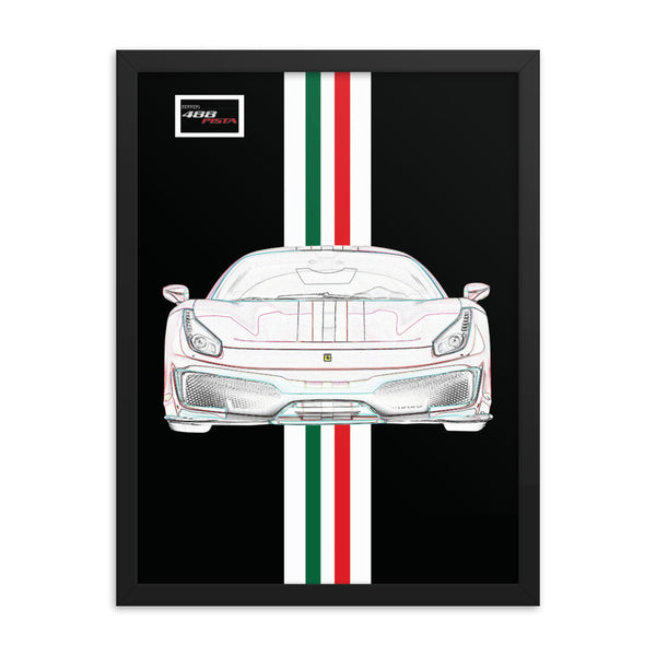 Ferrari 488 Pista Tailor Made Framed Print