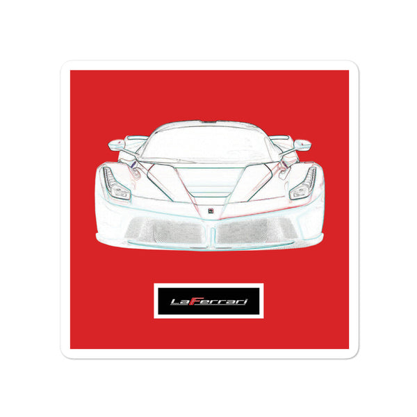 Rosso Corsa LaFerrari Sticker