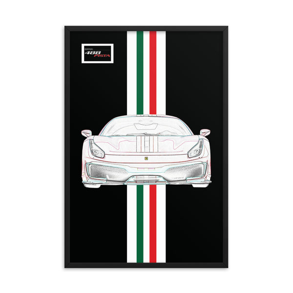 Ferrari 488 Pista Tailor Made Framed Print