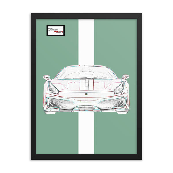 Tailor Made Ferrari 488 Pista Framed Print