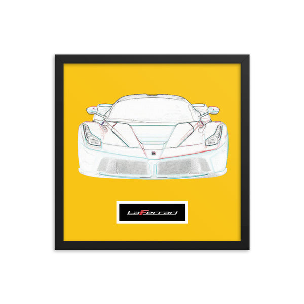 Giallo Modena LaFerrari Framed Print