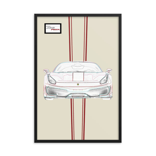 Tailor Made Ferrari 488 Pista Framed Print