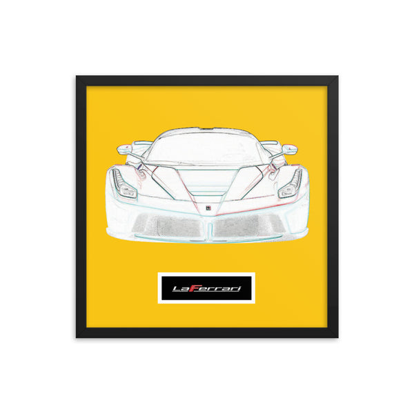 Giallo Modena LaFerrari Framed Print