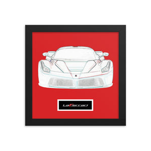 Rosso Corsa LaFerrari Framed Print