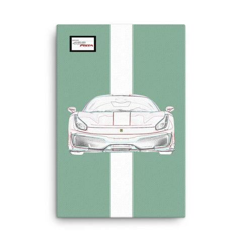 Tailor Made Ferrari 488 Pista Canvas