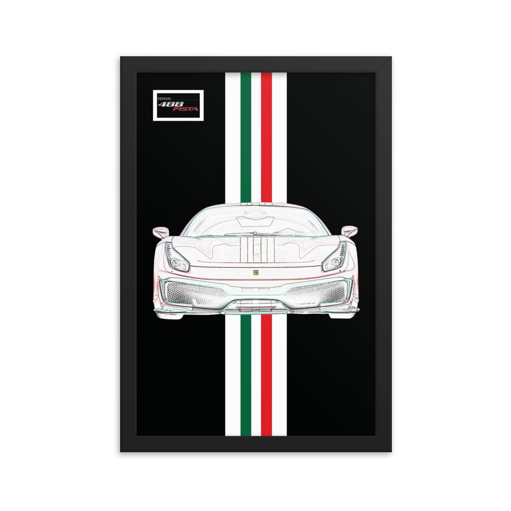 Ferrari 488 Pista Tailor Made Framed Print