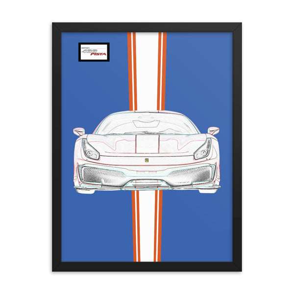 Tailor Made Ferrari 488 Pista Framed Print