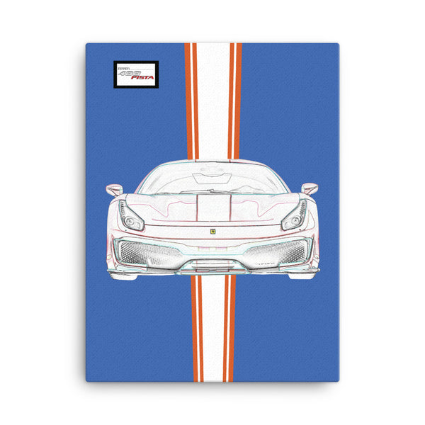 Tailor Made Ferrari 488 Pista Canvas